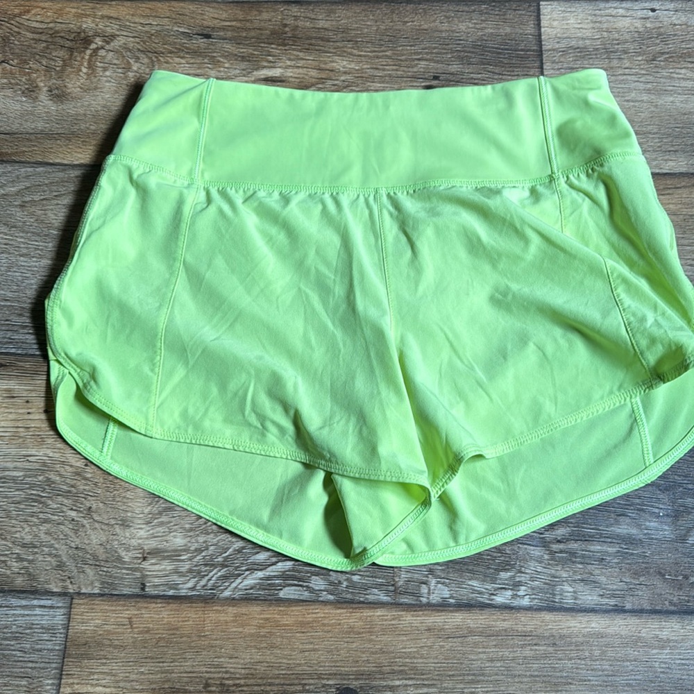 Bright green shorts